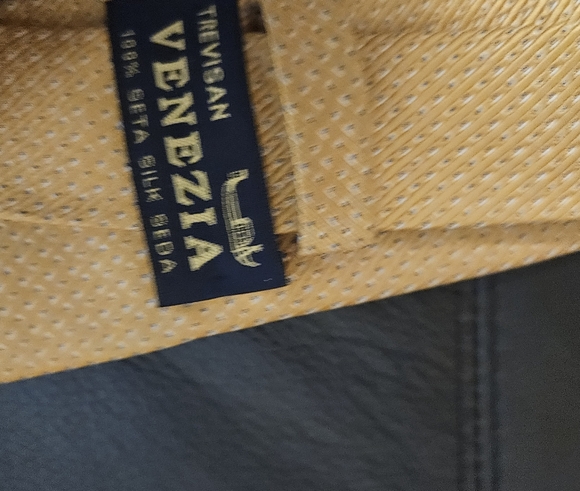 Venezia yellow silk tie - Picture 2 of 5